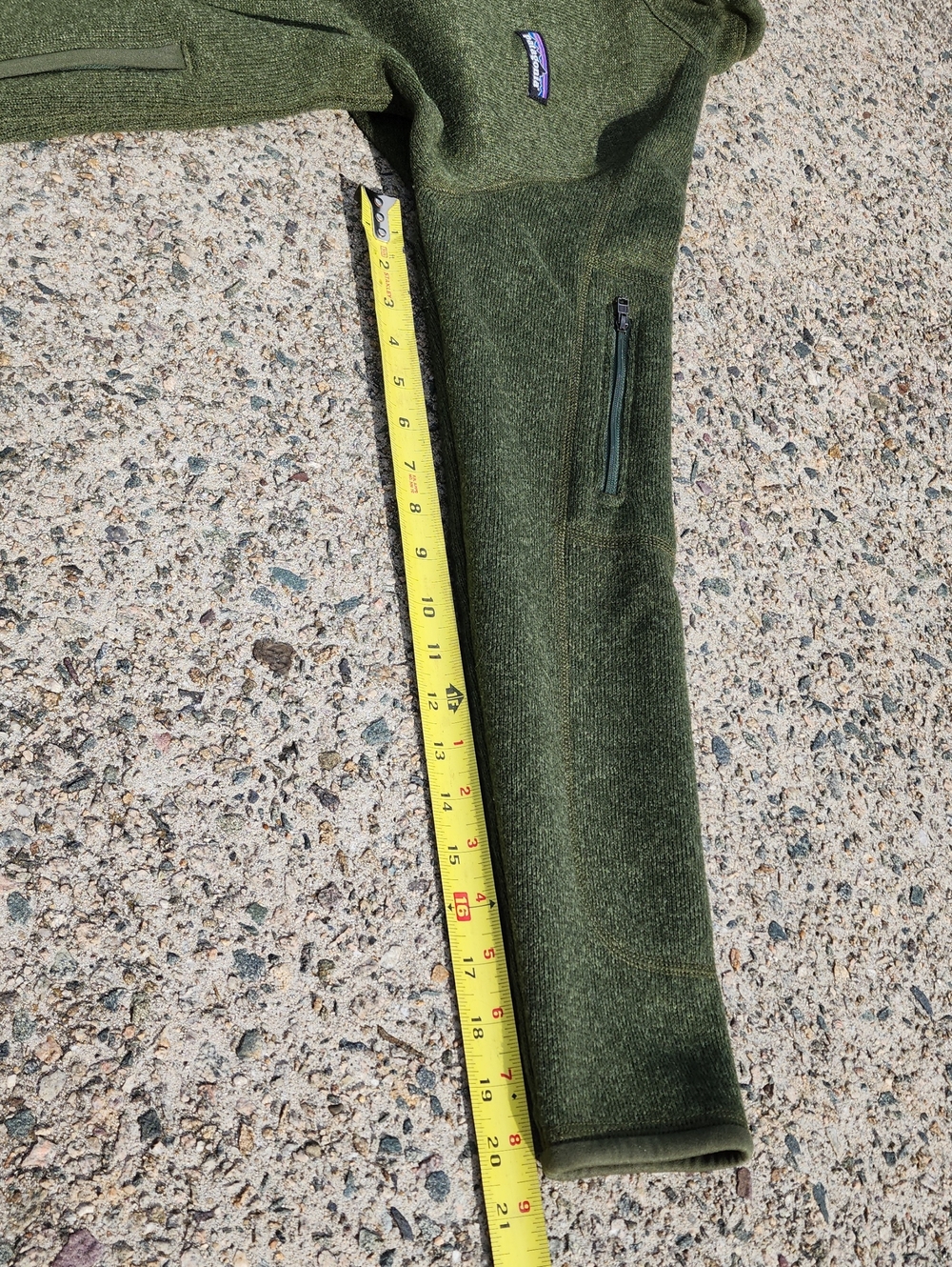 Patagonia Full-Zip Better Sweater Fleece In Nomad Green sz M - Picture 14 of 14